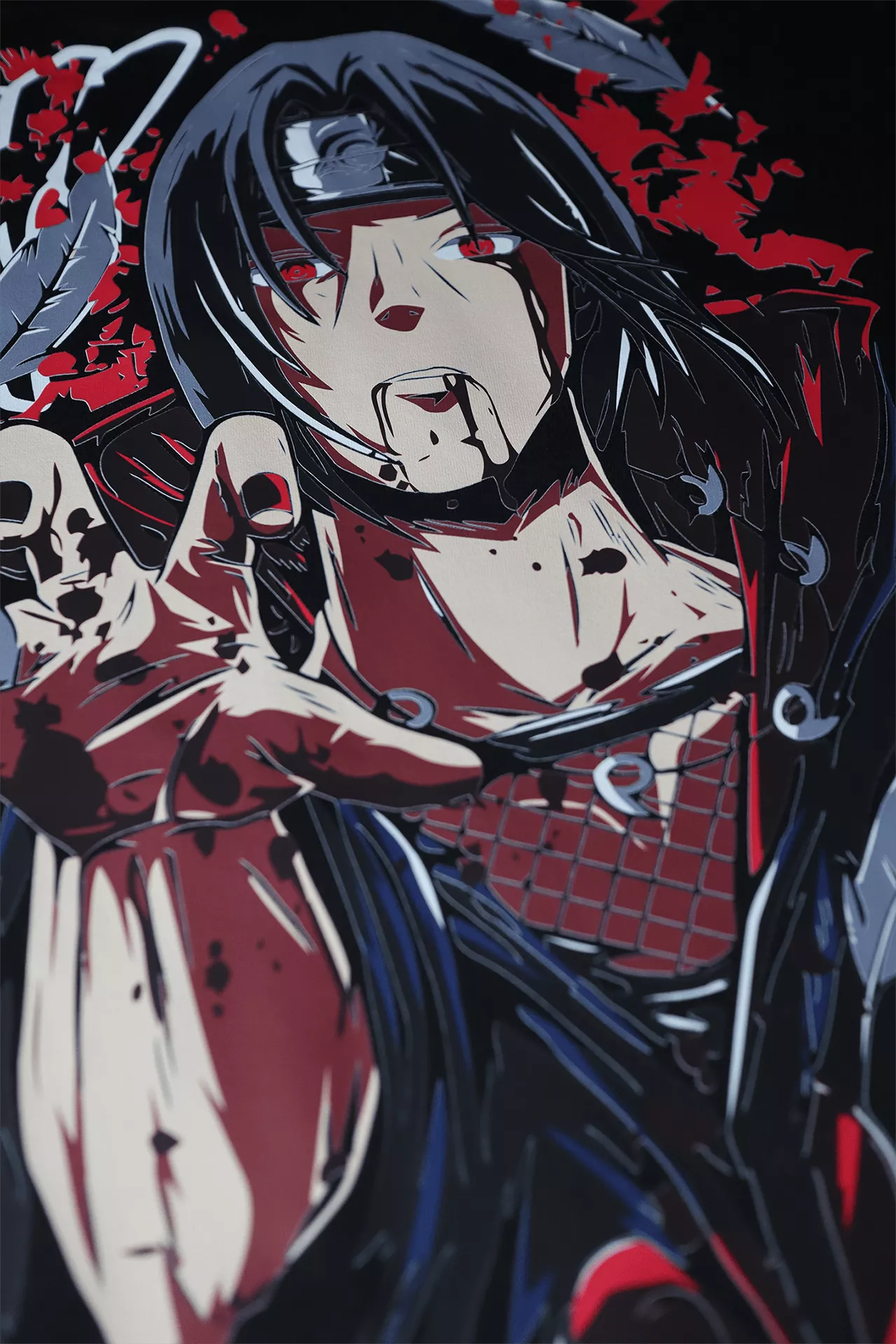 itachi print tshirt