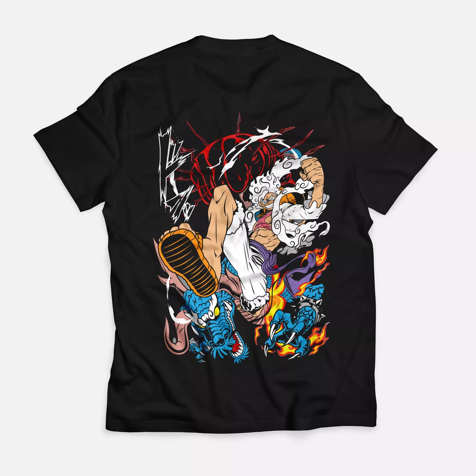 luffy vs kaido tshirt back