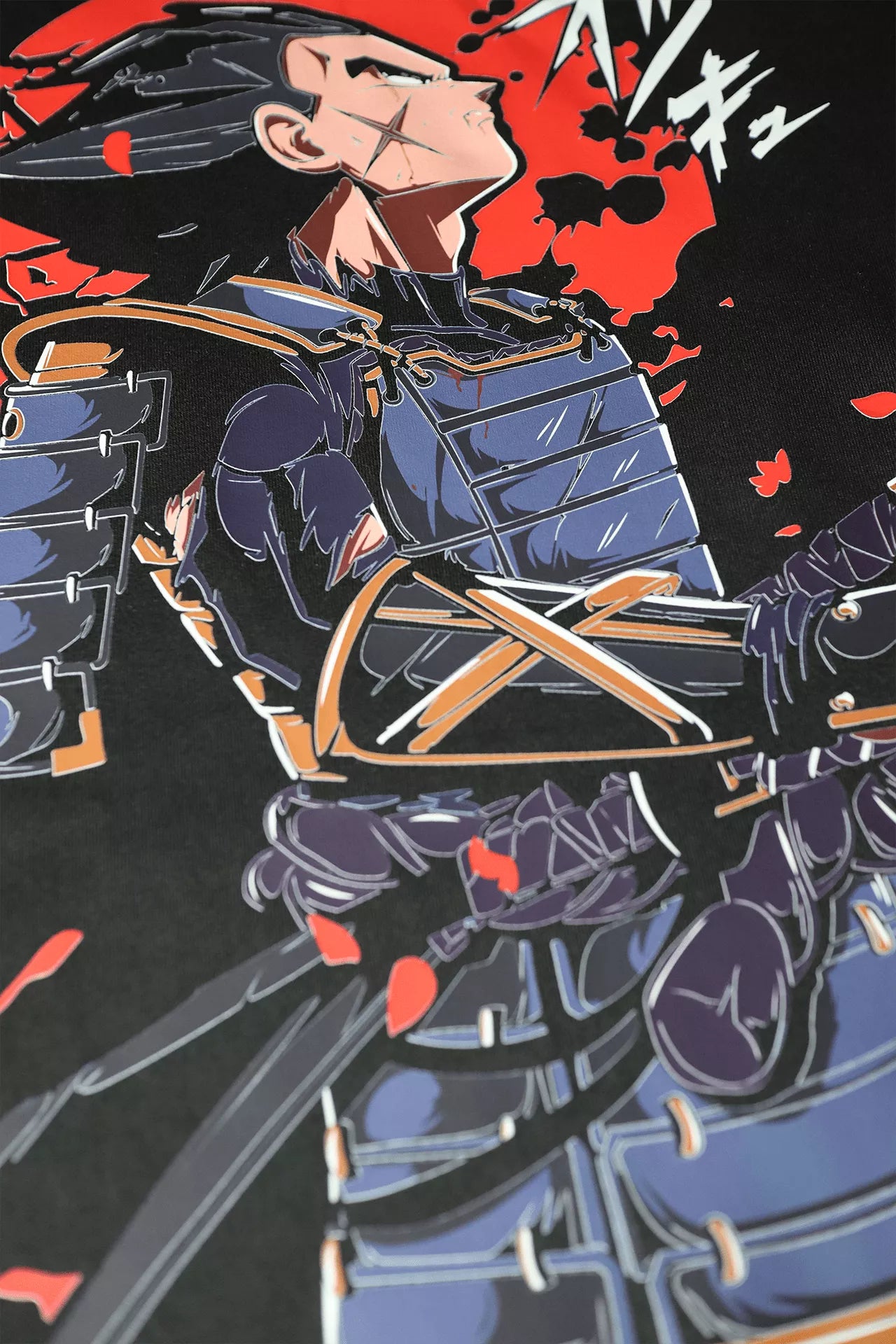 samurai vegeta print tshirt